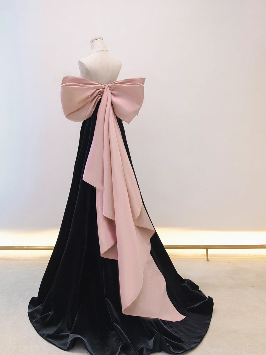 dress pink black